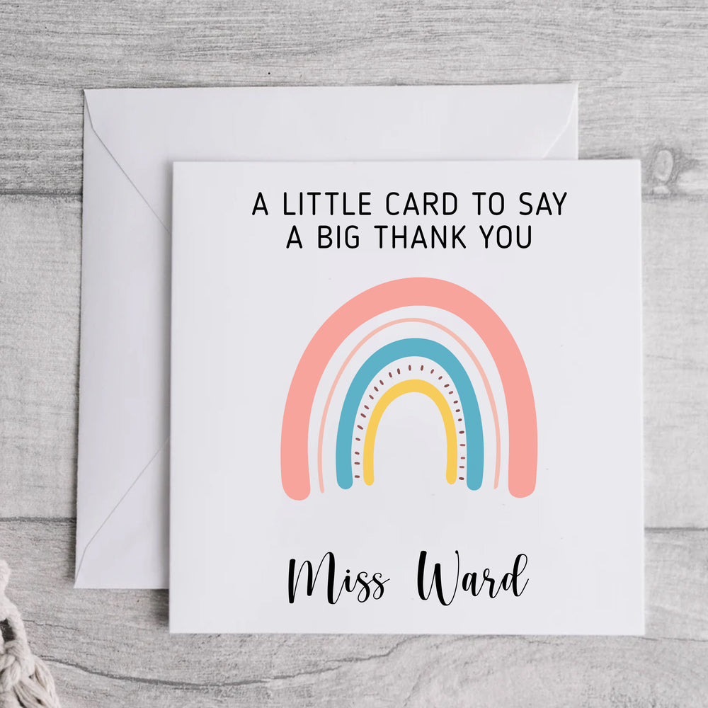 A little card to say Thank You