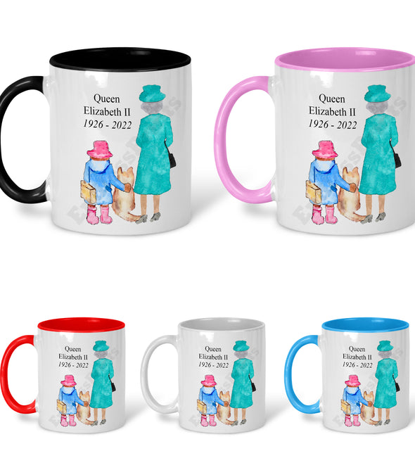 Queen Elizabeth II RIP Memorabilia Memory Mug - Paddington