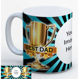 Best Dad Trophy - Personalised Photo Mug:MugEndlessPrintsUK