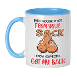 persoanlisef funny not from your sack step dad fathers day mug