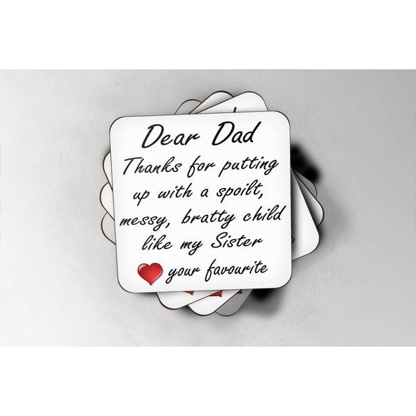 Bratty Sister - Drinks Coaster:CoasterEndlessPrintsUK