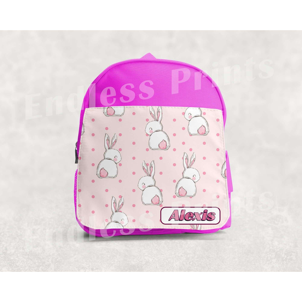 Bunny Rabbit School Backpack - Personalised:BackpackEndlessPrintsUK
