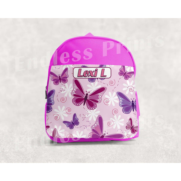 Butterfly School Backpack - Personalised:BackpackEndlessPrintsUK
