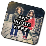 Personalised coaster - Any Photo Printed Onto A Wooden Coaster - Custom Image For Bar / Home