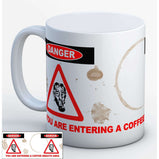 Caution you are entering a coffee breath Mug:MugEndlessPrintsUK