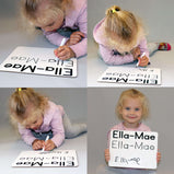 Children's name formation tracing board:PlacematEndlessPrintsUK