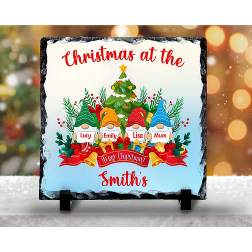 Christmas Gonk Rock Slate - Personalised:SlateEndlessPrintsUK