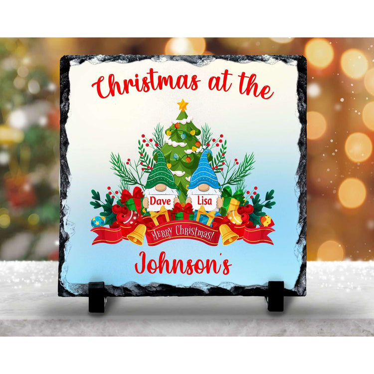 Christmas Gonk Rock Slate - Personalised:Slate