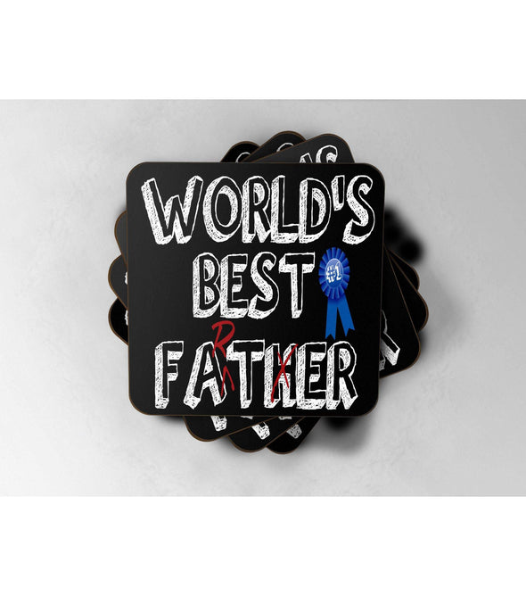 Copy of Worlds Best Farter (Father) - Drinks Coaster:CoasterEndlessPrintsUK