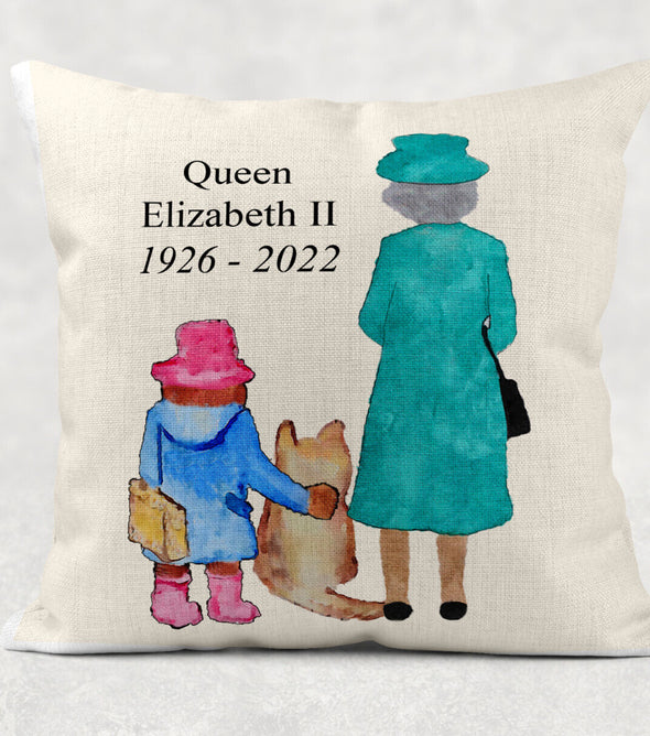 Queen Elizabeth II Paddington - In Memory Pillow