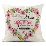 personalised mum gran nan cushion only thing better mothers day gift