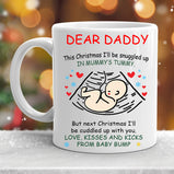 personalised daddy to be from bump gift personalised christmas mug