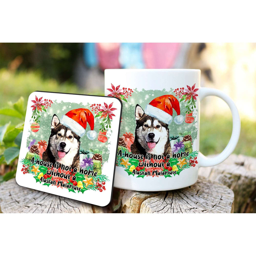 Dog Christmas Mug & Coaster Set:Cushion