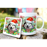 Dog Christmas Mug & Coaster Set:Cushion