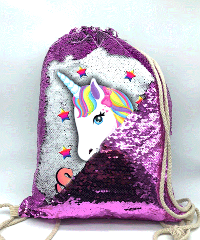 Silver 2025 unicorn backpack