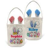 personalised easter bunny egg hunt basket