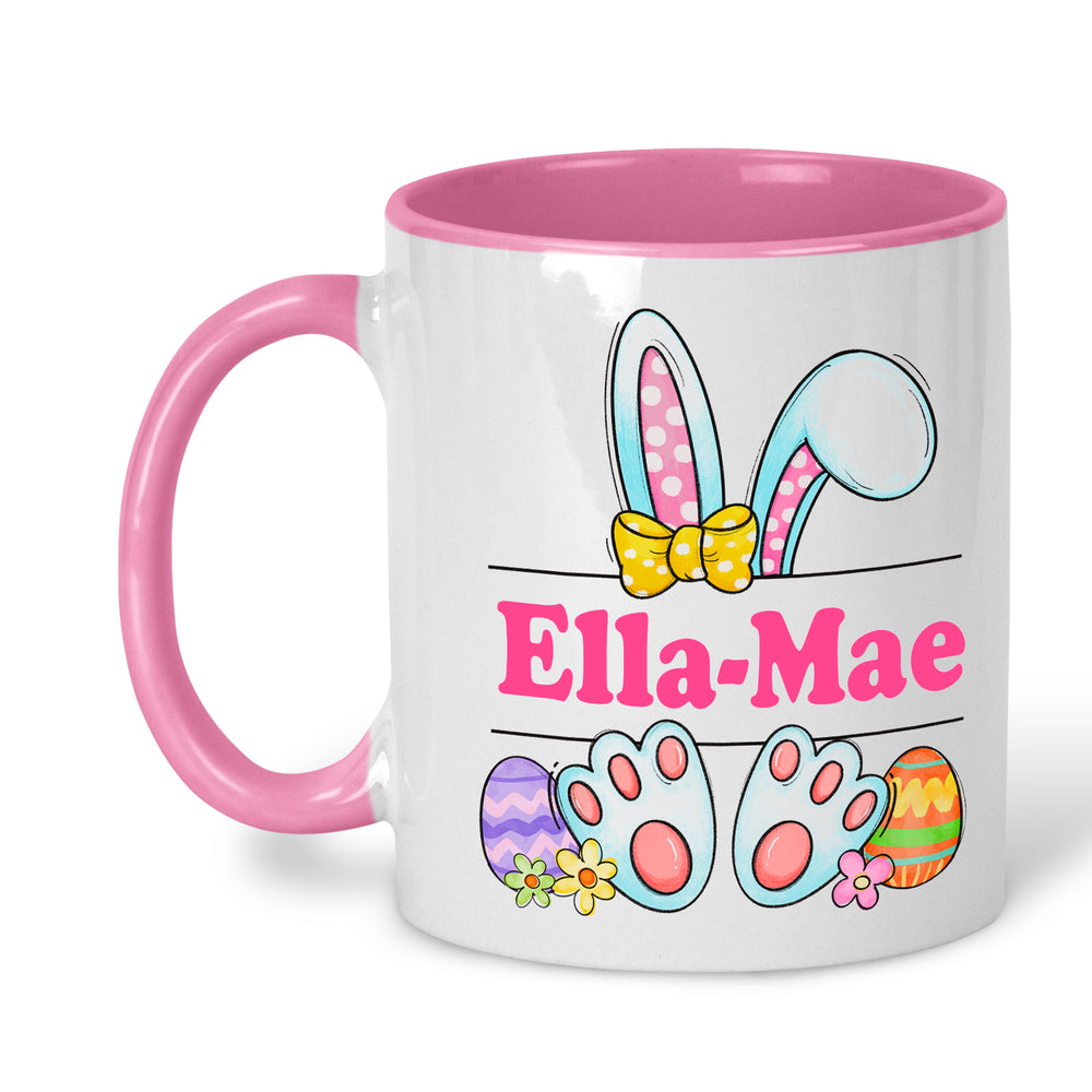 Personalised Easter Bunny Mug - Pink