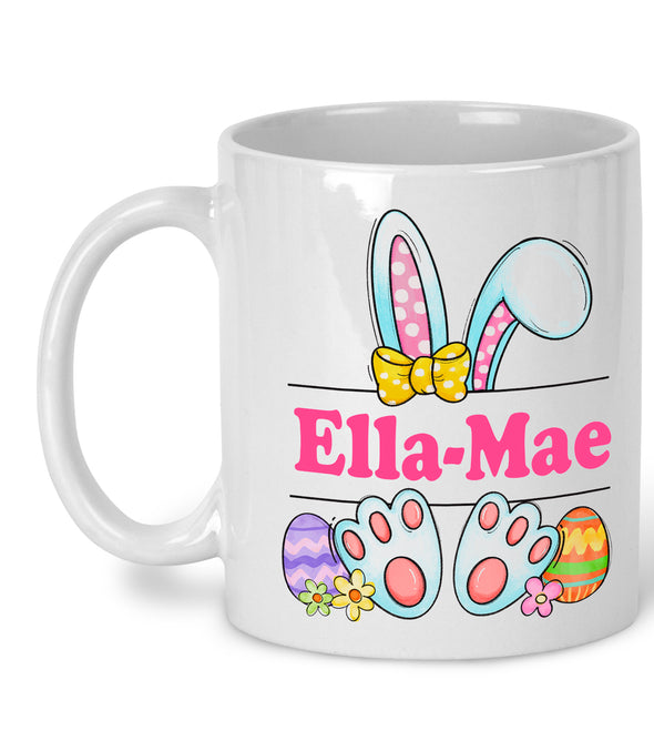 Personalised Easter Bunny Mug - Pink