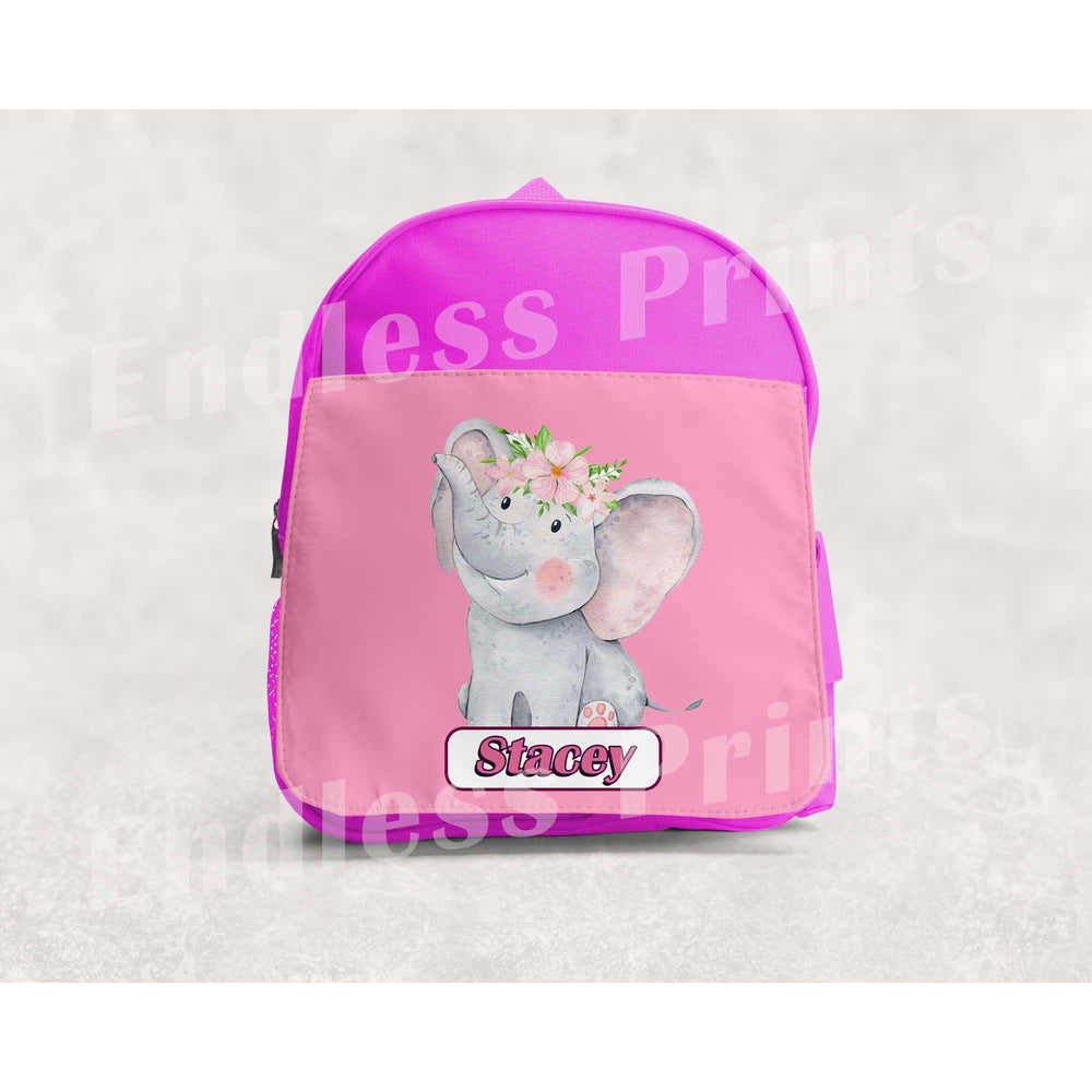 Elephant School Backpack - Personalised:BackpackEndlessPrintsUK