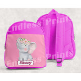 Elephant School Backpack - Personalised:BackpackEndlessPrintsUK