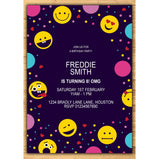 Emoji Confetti Party Birthday Invitations:EndlessPrintsUK