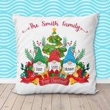 Family Gnome Christmas Cushion:Cushion