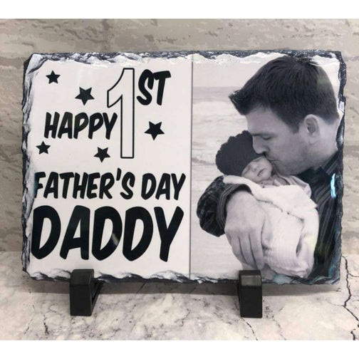 Father's Day Rock Slate 15 x 20cm Landscape:SlateEndlessPrintsUK