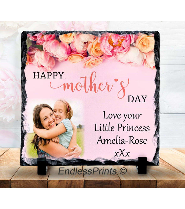 Mother's Day Photo Rock Slate:SlateEndlessPrintsUK