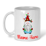 Personalised Gnome Christmas Mug