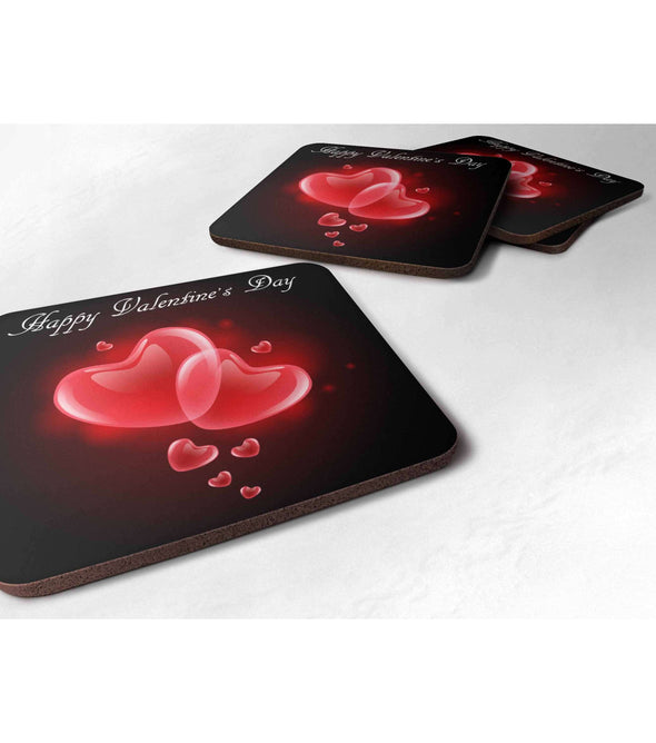 Happy Valentines Day - Drinks Coaster:CoasterEndlessPrintsUK