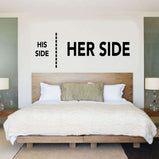 His Side - Her Side:Wall Art StickerEndlessPrintsUK