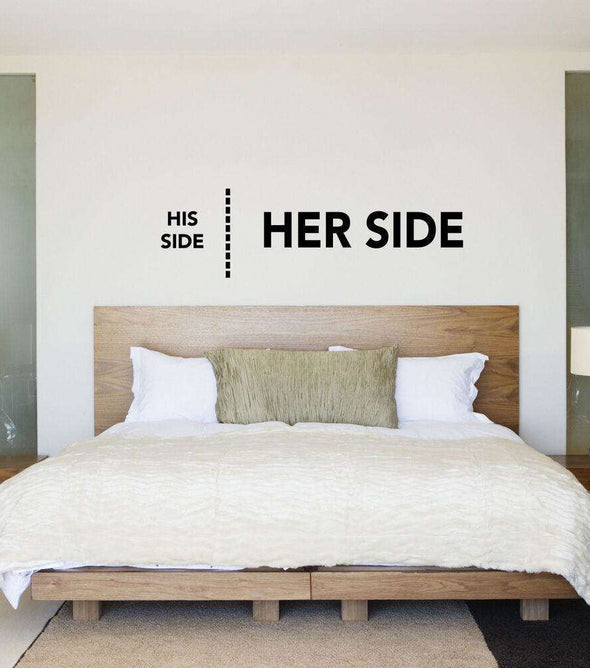His Side - Her Side:Wall Art StickerEndlessPrintsUK