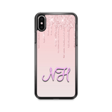 Initial Phone Case - Dripping Glitter effect:Phone Case