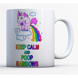 Keep Calm and Poop Rainbows Unicorn Mug:MugEndlessPrintsUK