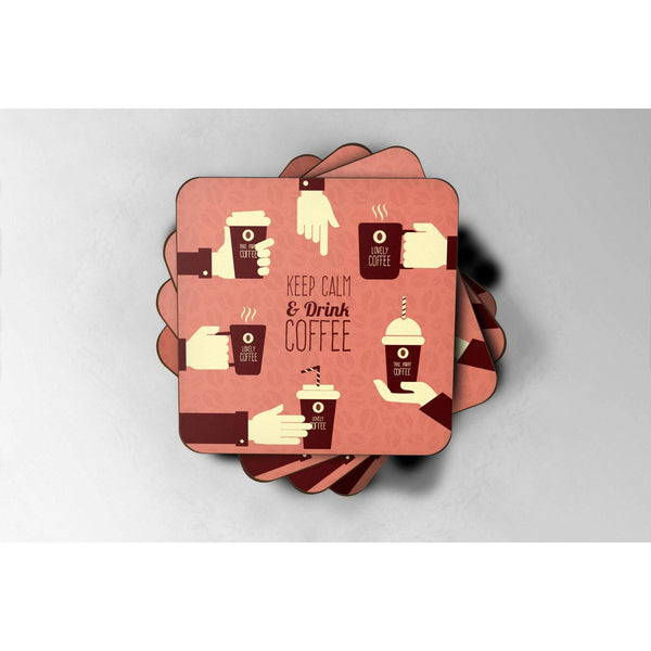 Keep Calm & Drink Coffee - Drinks Coaster:CoasterEndlessPrintsUK