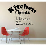 Kitchen Choices:Wall Art StickerEndlessPrintsUK