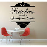 Kitchens are made for families to gather:Wall Art StickerEndlessPrintsUK