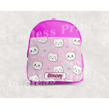 Kitty Cat School Backpack - Personalised:BackpackEndlessPrintsUK