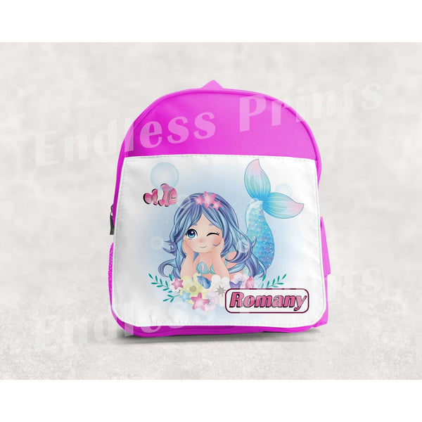 Mermaid School Backpack - Personalised:BackpackEndlessPrintsUK