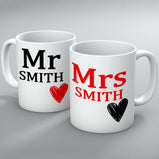 Mr & Mrs Personalised Mugs:MugEndlessPrintsUK