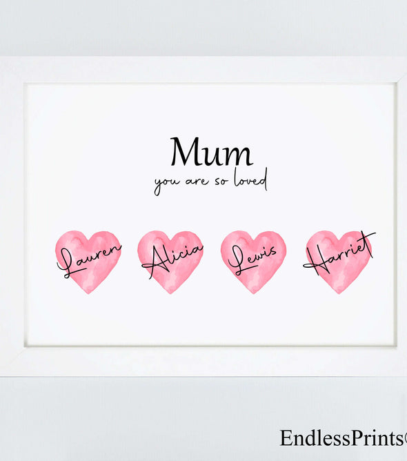 Personalised Print Mother's Day:EndlessPrintsUK