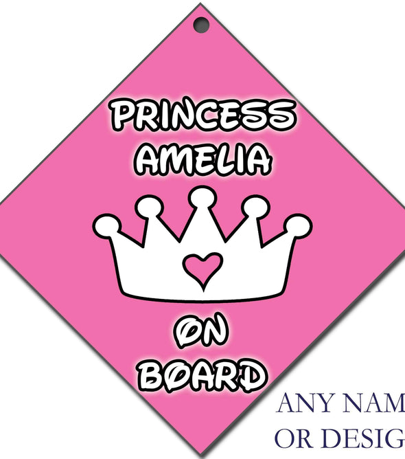 On Board Car Sign - Any Name / Design Printed:EndlessPrintsUK