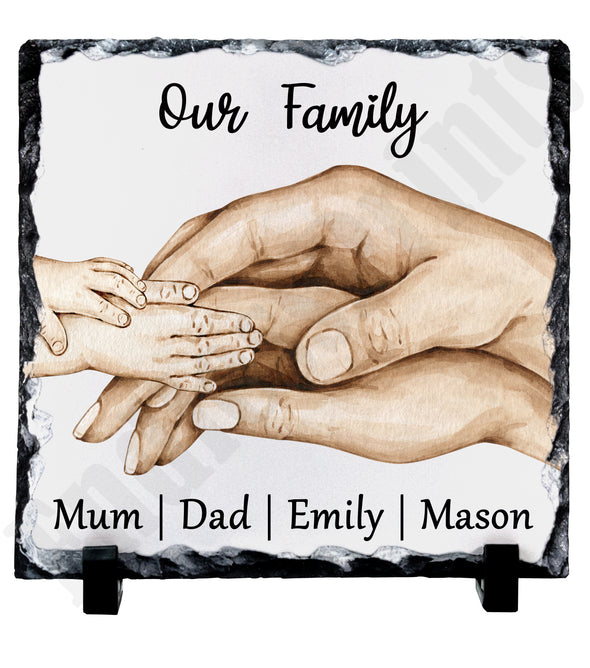 Our Family Hands Slate