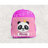 Panda School Backpack - Personalised:BackpackEndlessPrintsUK