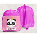 Panda School Backpack - Personalised:BackpackEndlessPrintsUK