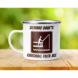 Personalised Fishing Mug - Catching F**k All:Enamel MugsEndlessPrintsUK