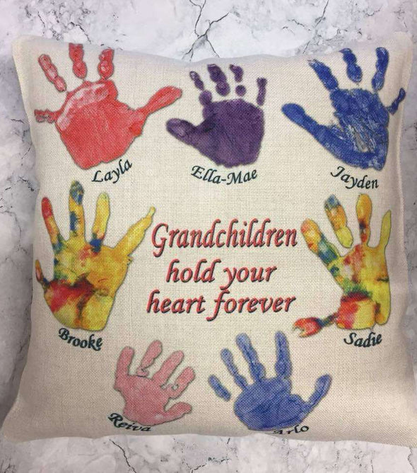 Personalised Handprint Cushion:CushionEndlessPrintsUK