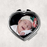 Personalised Heart Pocket Compact Mirror:Compact MirrorEndlessPrintsUK