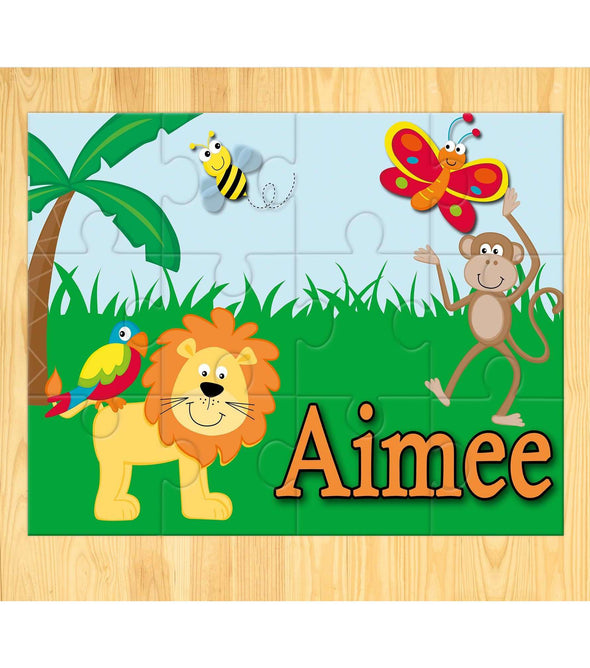 Personalised Jungle Themed jigsaw:JigsawEndlessPrintsUK