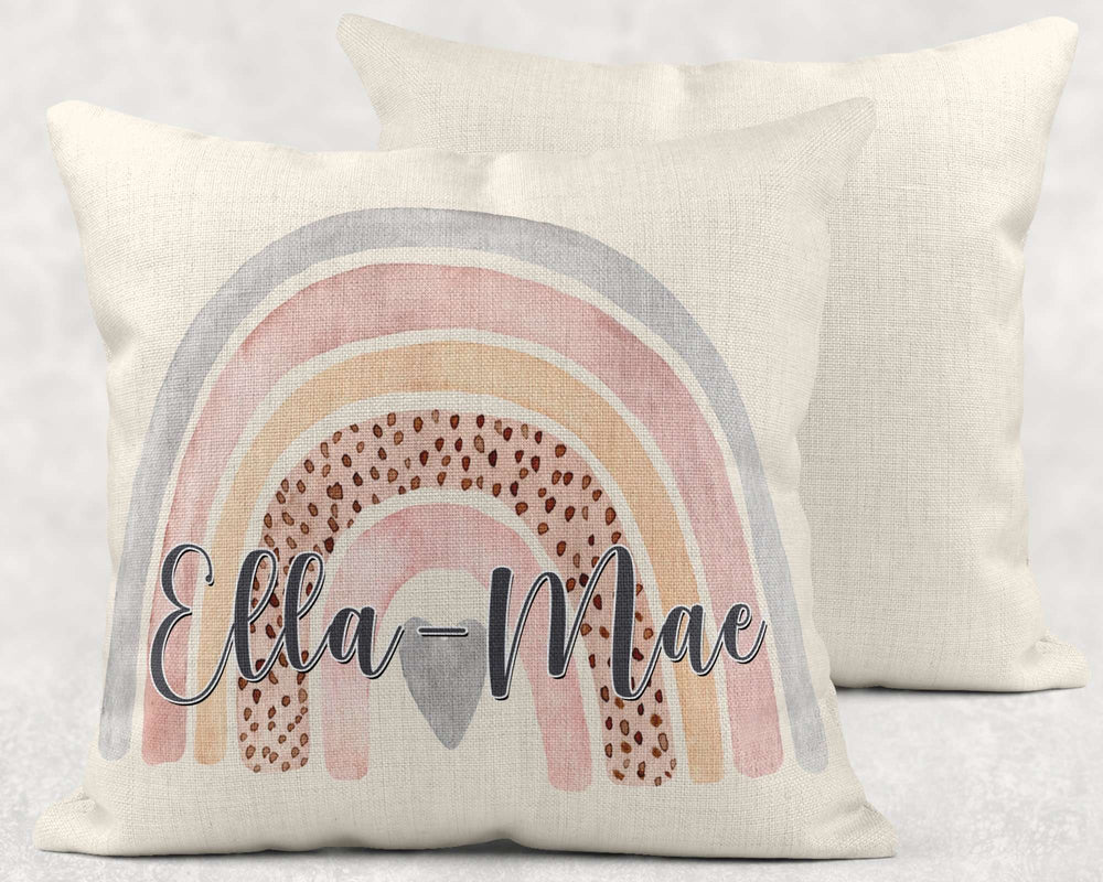 Personalised Name Cushion Pastel Rainbow:CushionEndlessPrintsUK